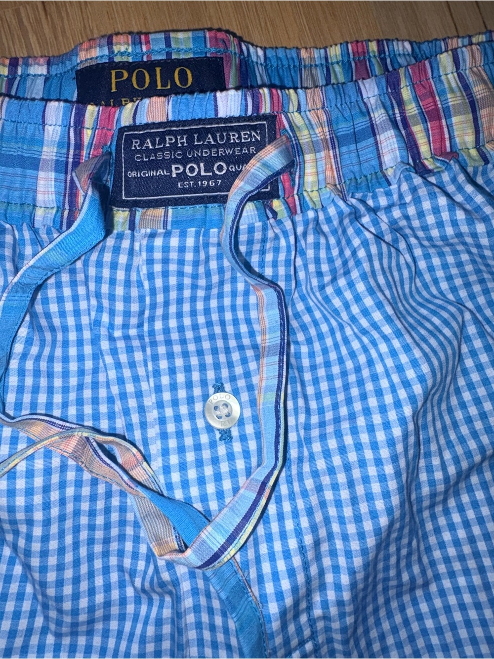 Polo Ralph Lauren gingham pink pony pajama pants poplin Mens S Small